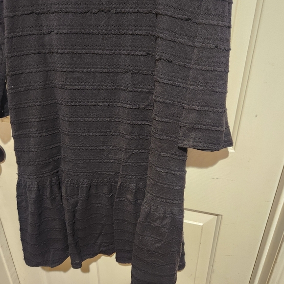 Hatch Maternity The Layla Fringe Black Long Sleeve Dress - Picture 11 of 11